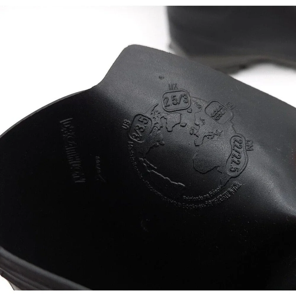 Solognac Decathlon‎ (Womens US 3 / 3.5) Black Rubber Rain Water Boots Hunting